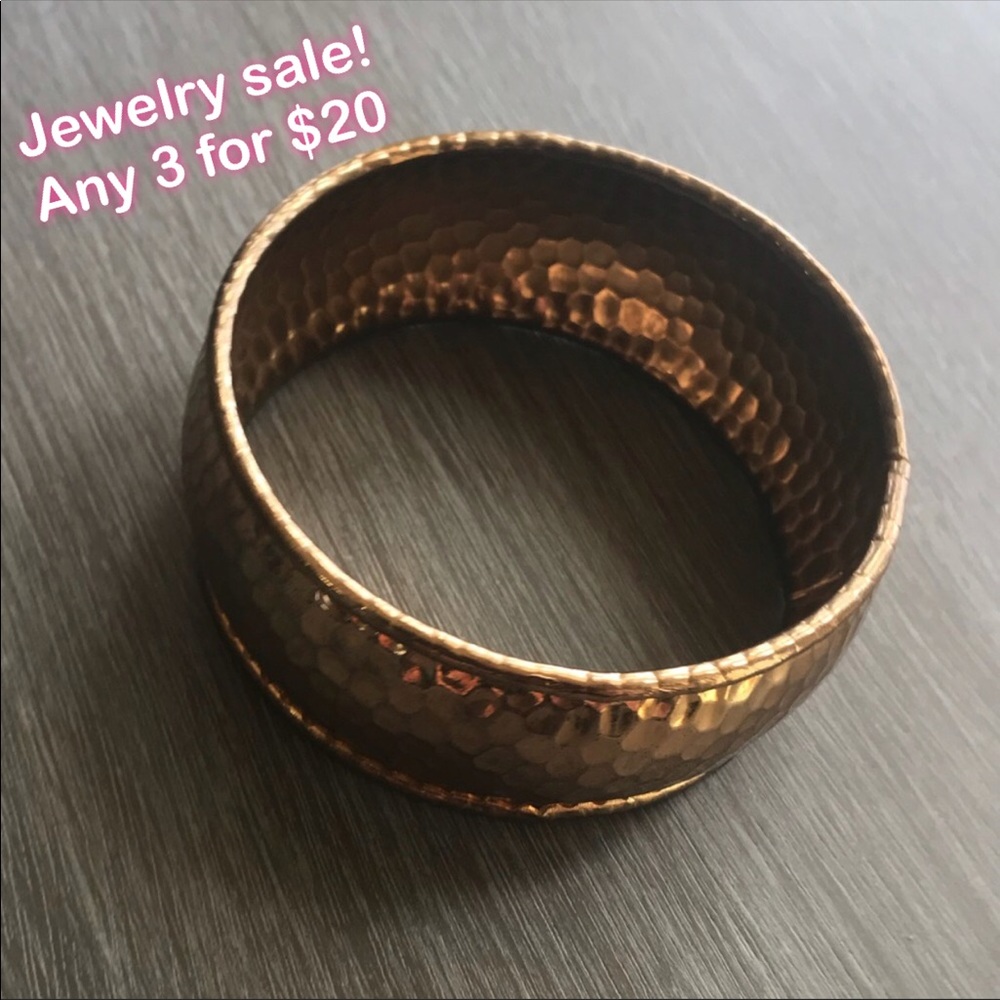 Large gold bangle